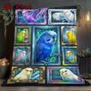 Parrot Genetic Profiles 2D Flat Pattern Flannel Blanket, High Quality All Seasons, Home Decor, Warmth and Comfort, Perfect for Christmas Gifts.