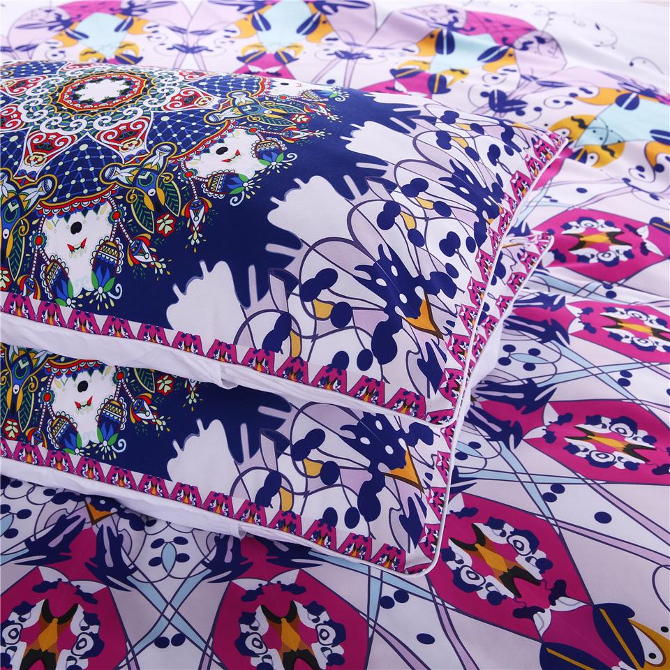 Żakardowy Zestaw Poszwy na Kołdrę Mandala Boho Pościel Super Miękka Wygodna Pościel Rozmiar Pojedynczy Podwójny 228x228 Gorący