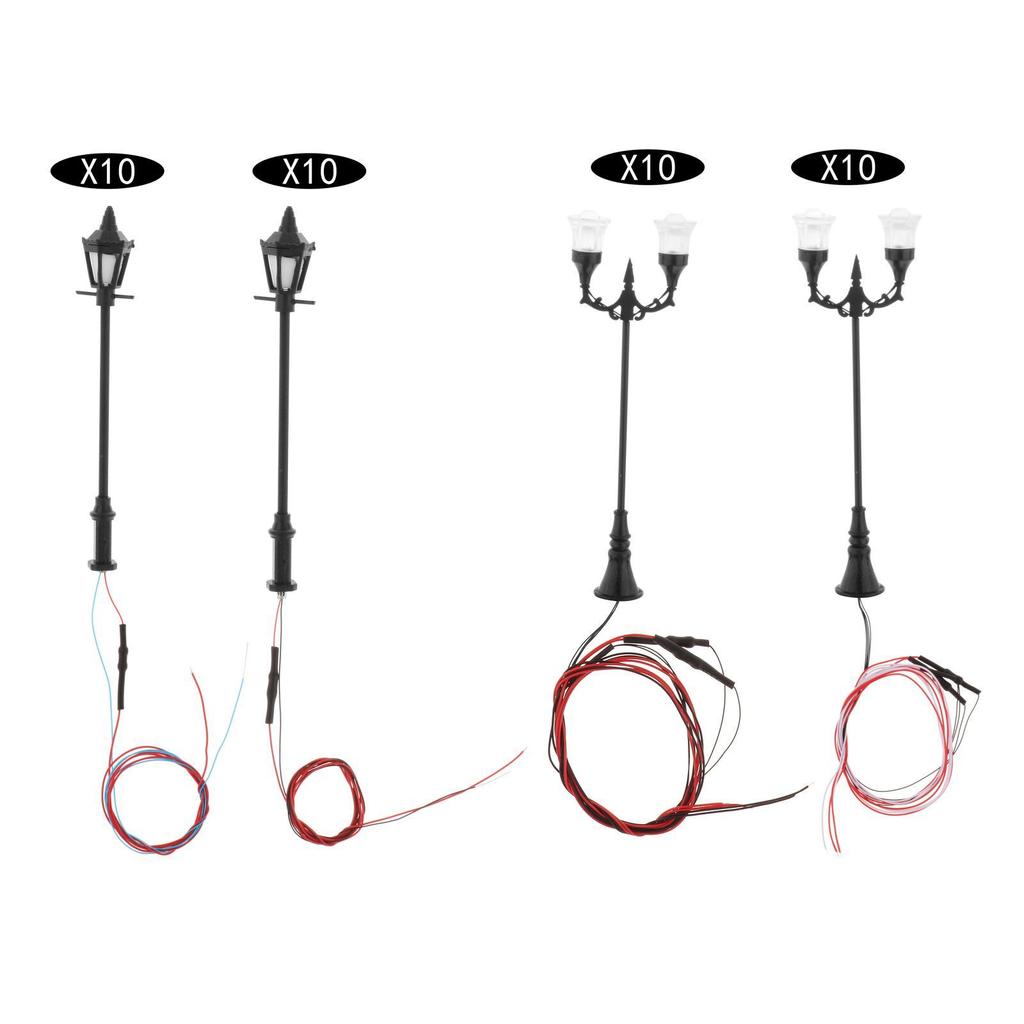 10 . Model Train Lamp Led Lamps Gauge H0 Dollhouse Decoration