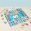 Wooden Magnetic Fishing Game Children's Early Education Letter Cognition Matching Desktop Game Educational Toy