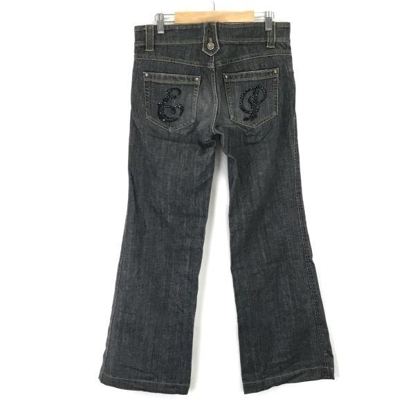 EPOCA İspanyol Paça Kot Pantolon Siyah Kot Bootcut Kadın L İç Bacak Uzunluğu 79cm(KULLANILMIŞ)