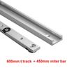 Juego de Rastril y Barra de Inglete de Aleación de Aluminio de Grado Profesional para Sierra de Mesa