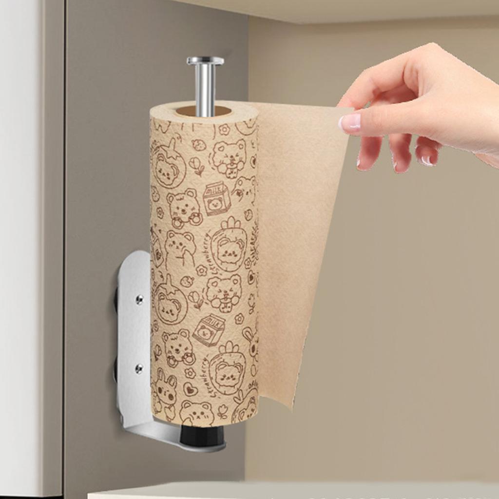 Magnetic Paper Towel Holder One Hand Tear Kitchen Paper Towel Holder No Drill Installation for Kitchen RV Bathroom for Kitchen