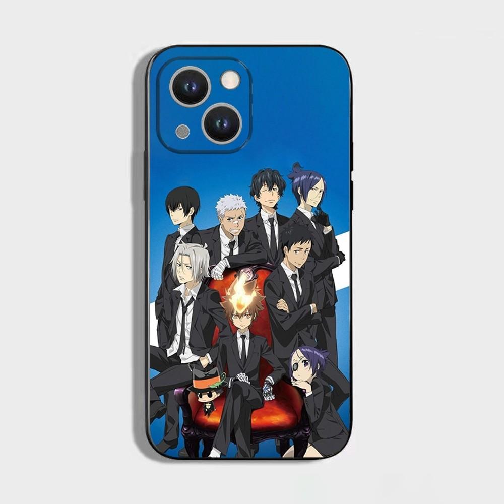 

Katekyo Hitman Reborn Phone Case For iPhone 16,15,14,13,12,11 Plus,Pro Max,XS,X,XR,SE,Mini,8,7,Soft Silicone Black Cover iPhone16pro