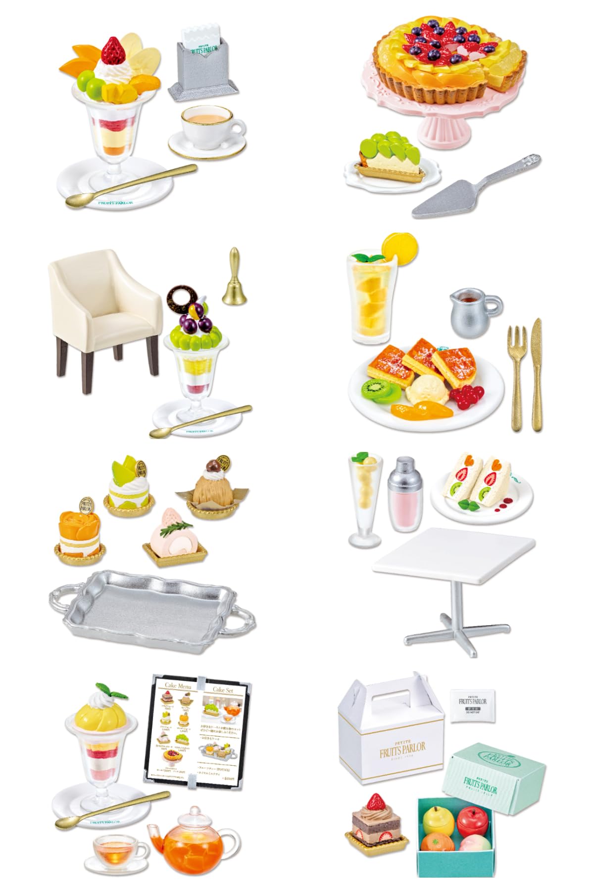 

Серия Petit Sample PETITE FRUITS PARLOR 1 КОРОБКА В115 x Ш70 x Г60мм Сделано из ПВХ Re-Ment Прибл.