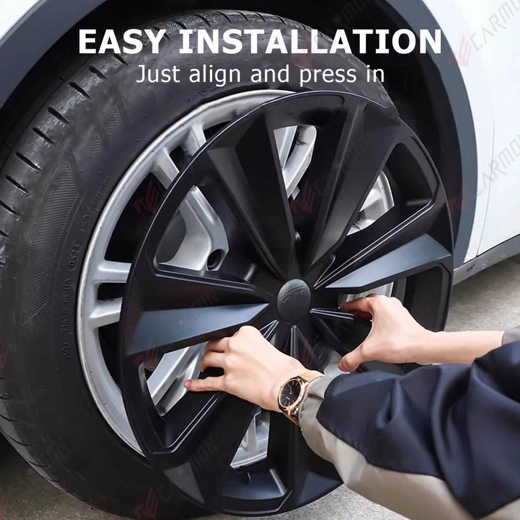 Compatible Wheel Cover for Tesla Model Y (19-inch, 2017-2024, Big Sword Style)