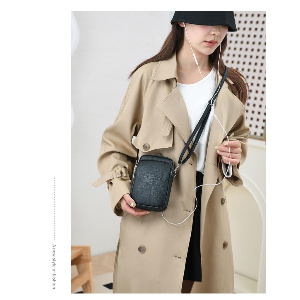 Soft Leather, Mobile Wallet, Women's Phone Bag, Shoulder Bag, Crossbody Bag