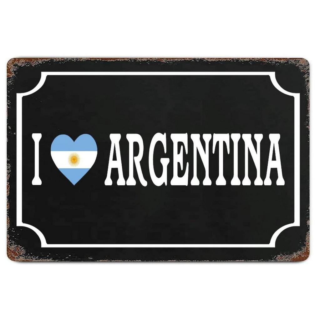 Argentina Metal Tin Sign Football Wall Decoration Plaque Vintage Art Poster Iron Painting for Man Cave Home Cafe Garden Club Bar