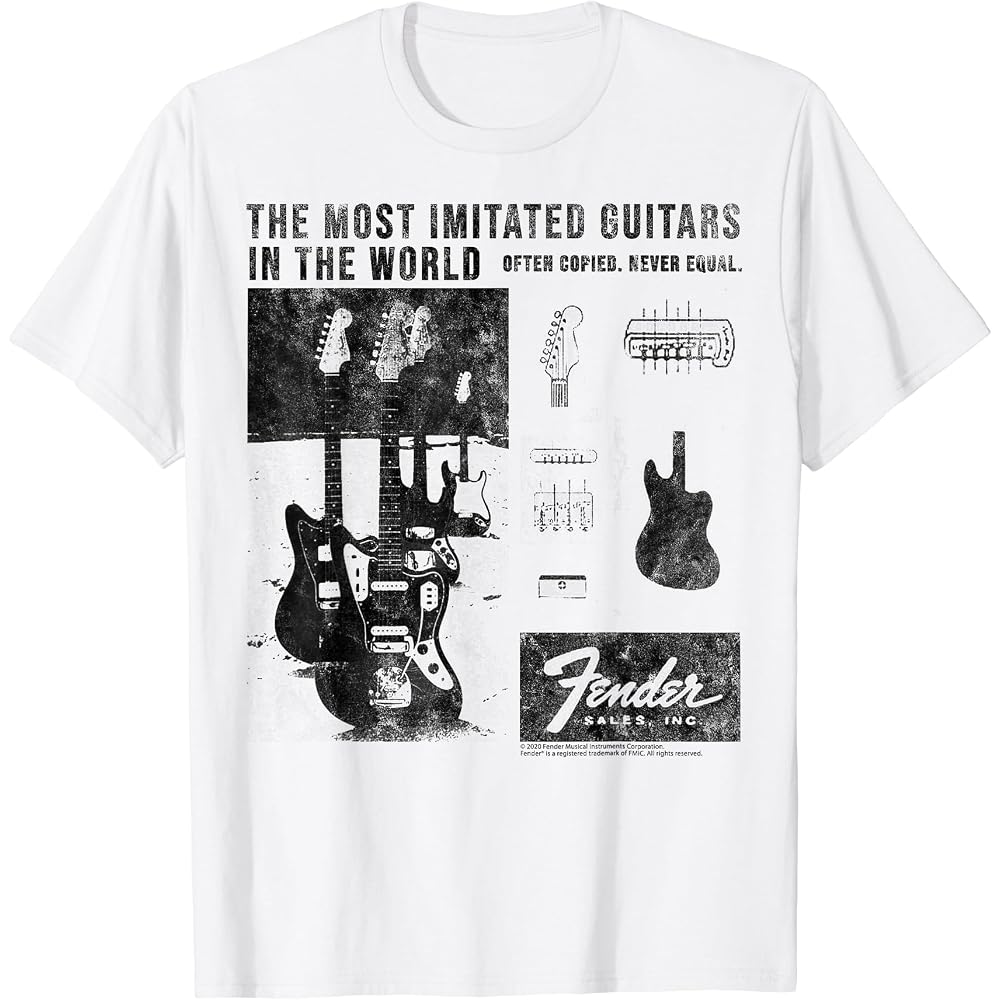 Fender The Most Imitated Guitars In The World T-shirt