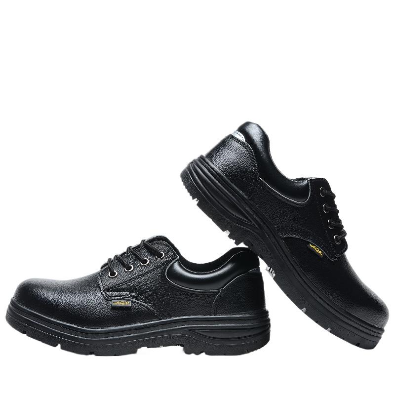 Labor Insurance Shoes Embossed Cowhide Steel Baotou Anti-smashing Work Shoes Anti-piercing Welder Shoes
