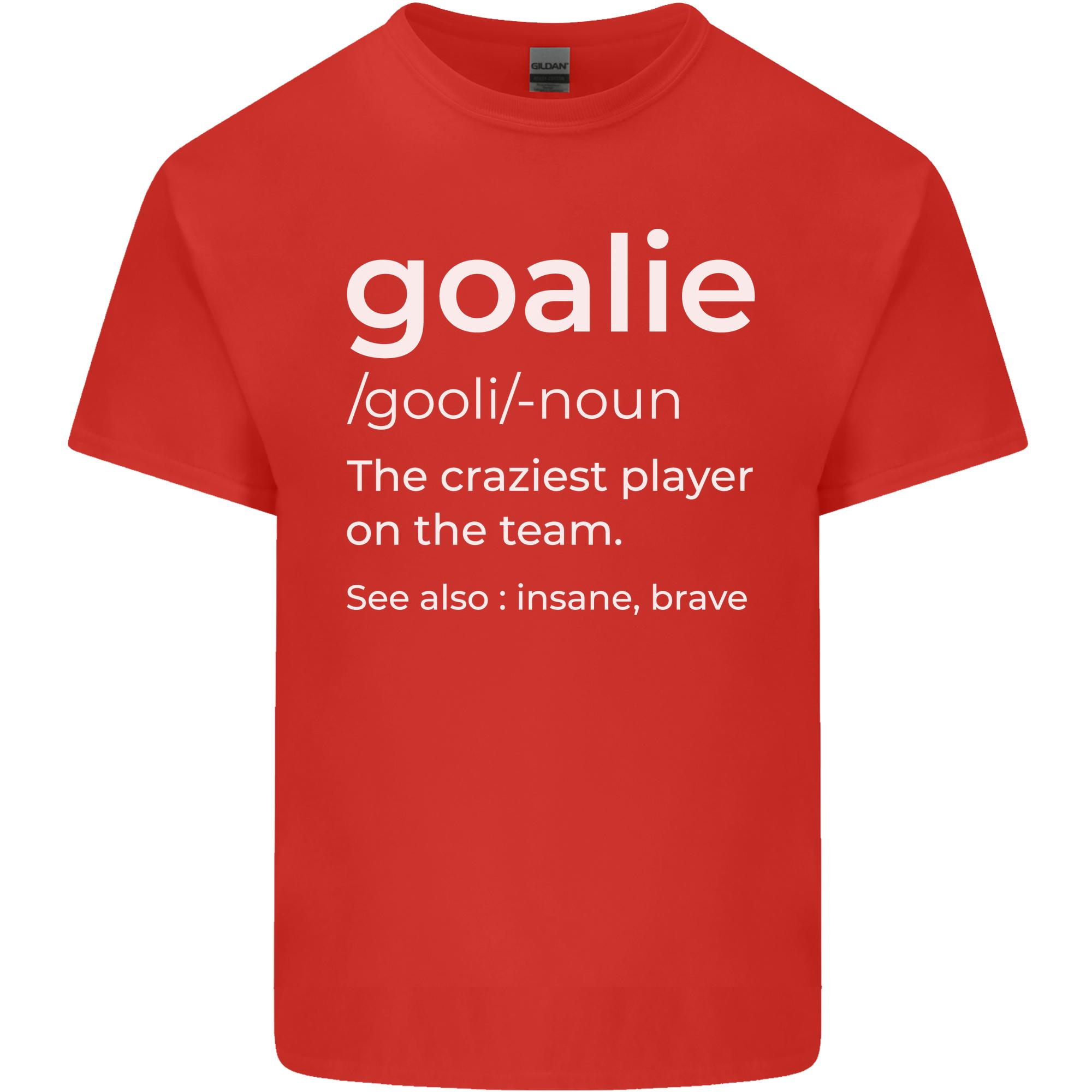 Goalie Keeper Football Ice Hockey Funny Unisexs Light Cotton TShirt S
