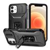 KEYSION Nárazuvzdorné pouzdro pro iPhone 11 Pro Max, vysouvací kryt s ochranným kroužkem pro objektiv fotoaparátu, stojánek, zadní kryt pro iPhone XS Max X XR