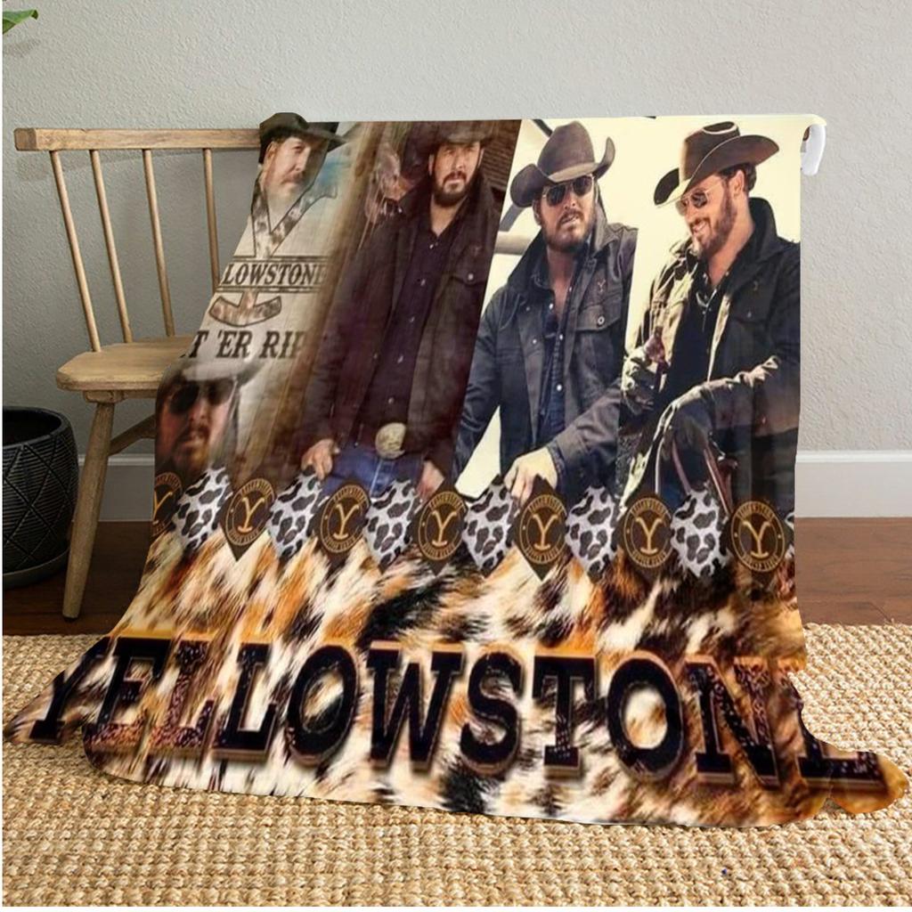 Yellowstone: Western Conflict Plüschdecke Weich Bequem Ganzjahresdecke Sofa Büro Nickerchen Decke Outdoor Reise Überwurf Perfektes Geschenk