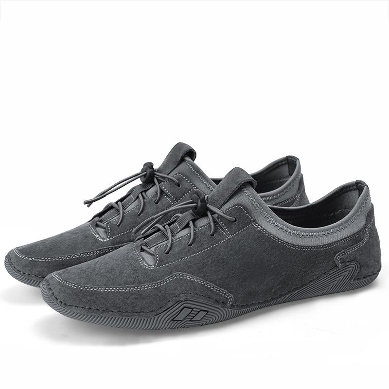 Leather Men Casual Shoes Males Boat Shoes Fashion Sneakers Breathable Mens Loafers Shoes Luxury Elegantes Lace-Up Walking Dress