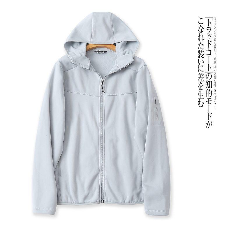 

Casual Fleece-Lined Hoodie Men s and Women s Same Autumn and Winter New Foreign Trade Hood Zip-up Long sleeve Cardigan Outerwear 32131 Light gray B- 3-13-2 L