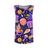 Tank Top For Women Summer Outfits Sleeveless Print Blouses Casual Loose Shirts Scooped Neck Pleated Front