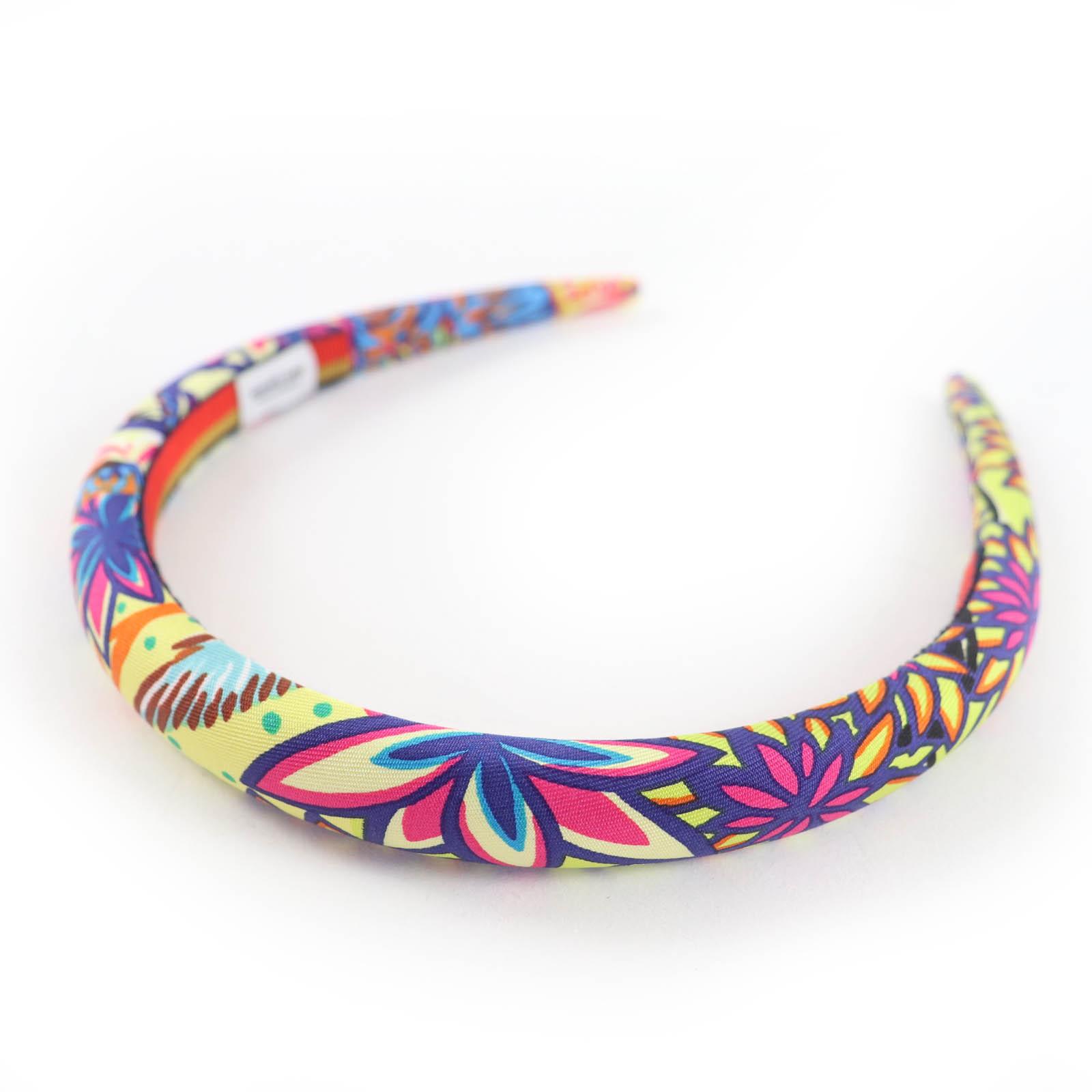 

Pristine HERMES Elsa Wild Singapore Hairband Current product headband silk Women Used