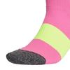 Men's Adidas Crew Socks Unisex 1 Pack Pink/Black/Yellow