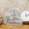 1pc German Heart-Shaped Acrylic Sign Table Decor, 'When Tomorrow Begins Without Me, And I'm Not Here To See It, ' Desktop Decoration  
