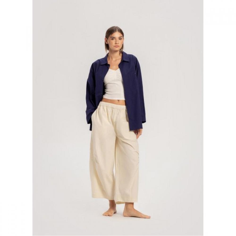 Budhi Mudra Overfit Pocket Shirt  Purple Purple/L