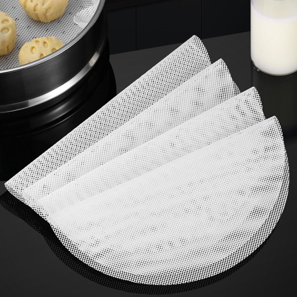 Silicone Steamer Mesh Round Non-Stick Pad Reusable Multipurpose Dumplings Mat