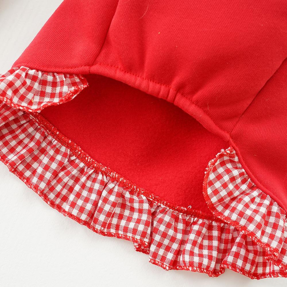Bow Plaid Summer Dog Skirt Polyester Pet Clothing New Puppy Princess Dress for Cats Kitten