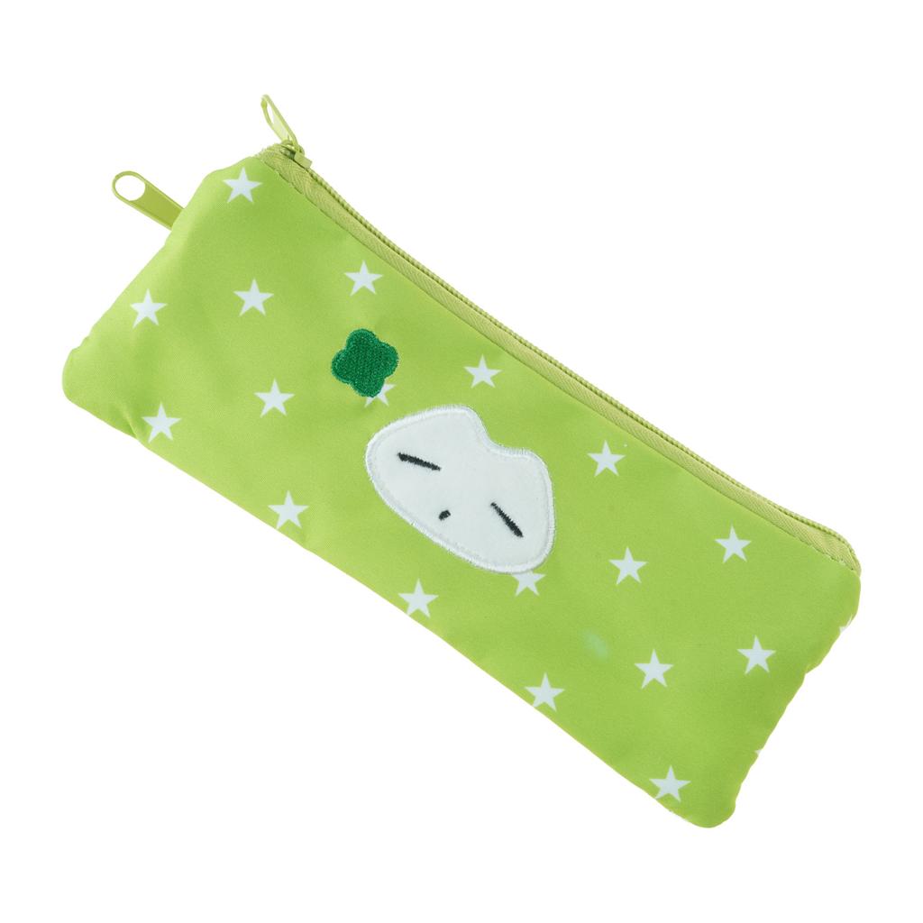 Star Print Pencil Case Double Layered Pen Case 2 Compartments Pen Pouches Portable Pencil Bag Travel Cosmetics Bag