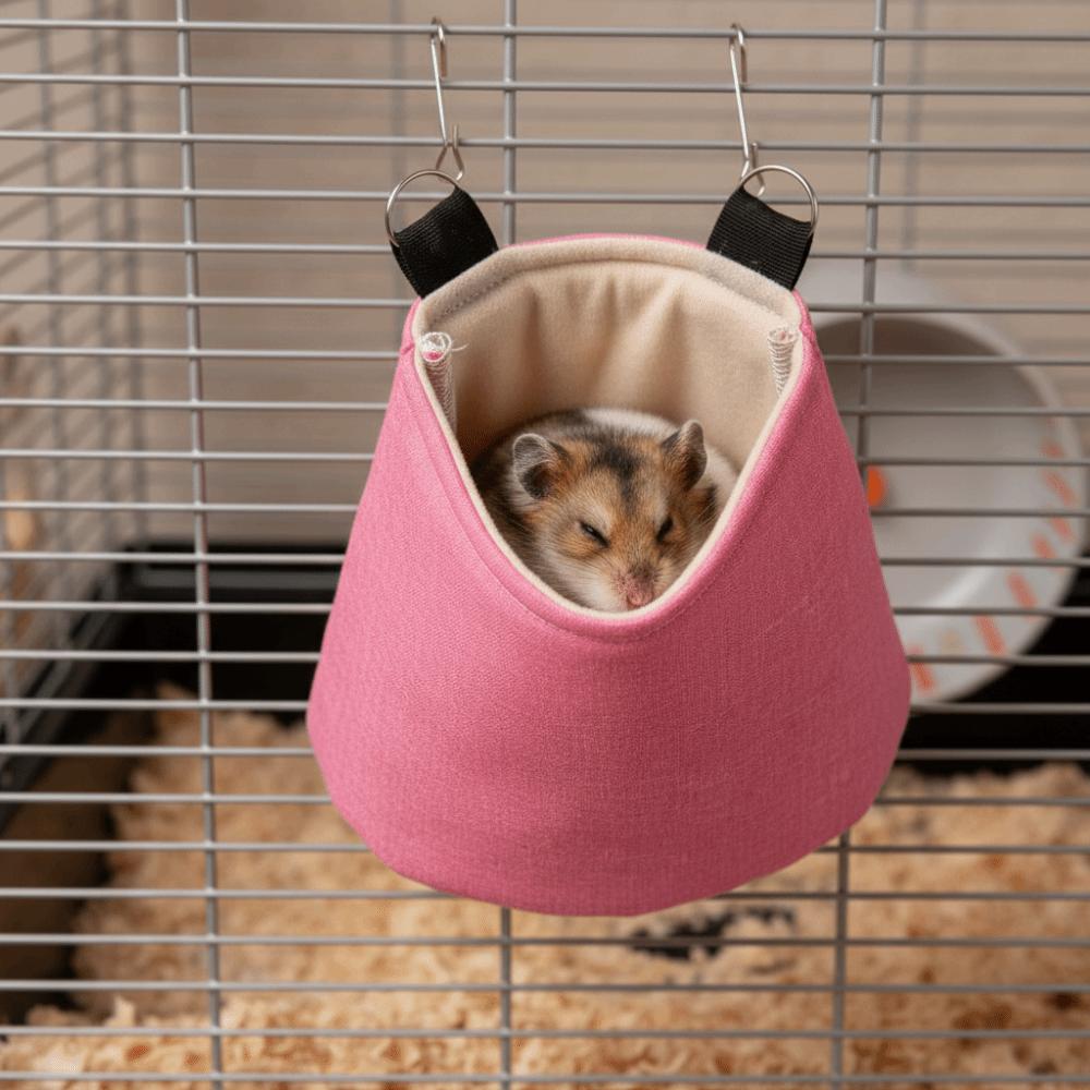 Insulated Hamster Cage Bed Super Thick Hamster Hammock Pet Bed Hamster Warm Nest  Pet Resting