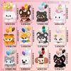 HUIQIBAO MINI Cute Pet Balloon Cat Dog Micro Building Block Set City Cartoon Animal Diamond Home Decoration Bricks Toys Adult