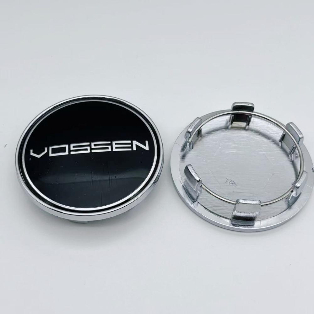 4pcs Vossen Logo Emblem Car Wheel Center Caps 69MM (56MM I.D) for Wheels Rim Hubcaps Hub Centre Cover Replace Car Accessories