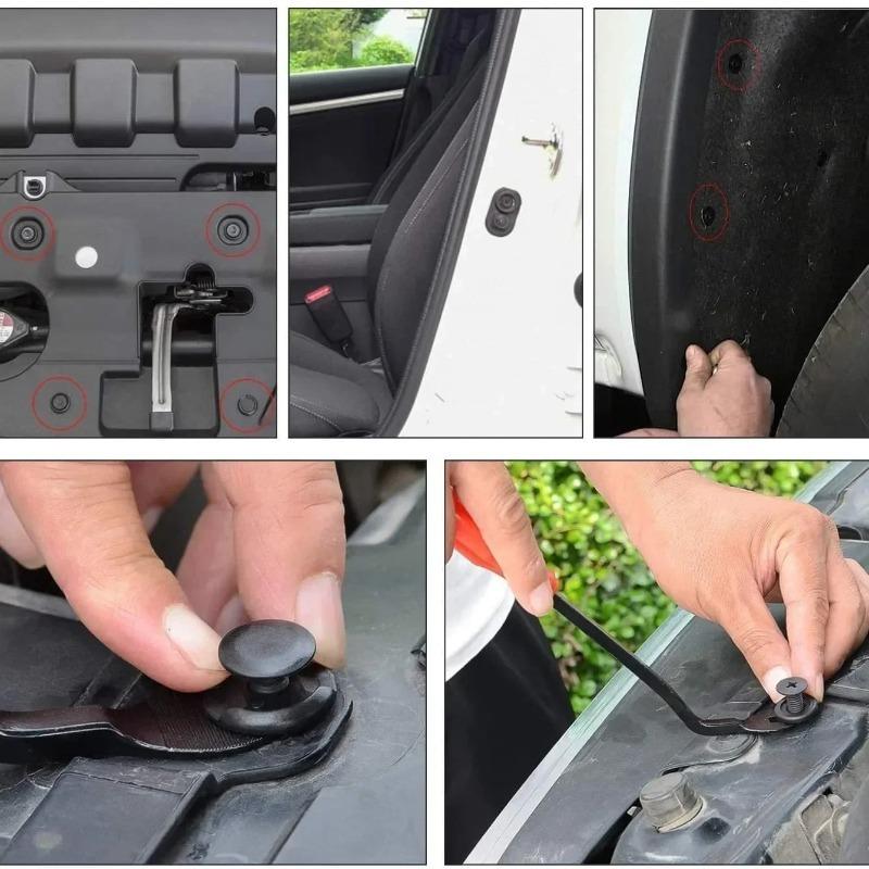 680/725 Pcs Set Car Fastener Clips Fender Rivet Clips Car Body Bumper Rivet Auto Door Closer Pin Removing Retainer Rivet Screw