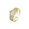 Hot Selling Double-layer V-shaped Open Ring, Fashionable, Personalized and Versatile Rings