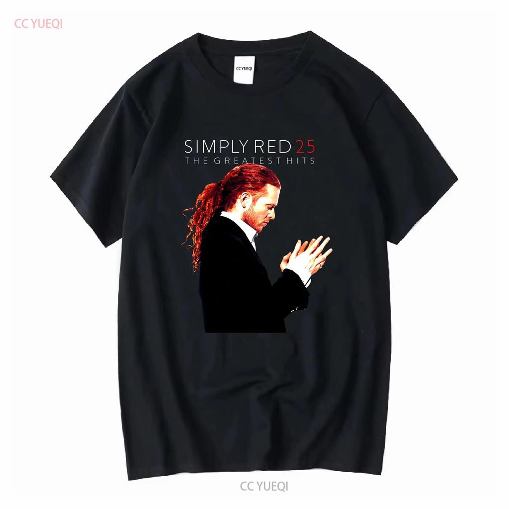 Simply Red T-Shirt Welttournee 2009 Greatest Hits Daten auf der Rückseite Größe M Vintage Gewaschen Vielseitig Atmungsaktiv Leicht Unisex