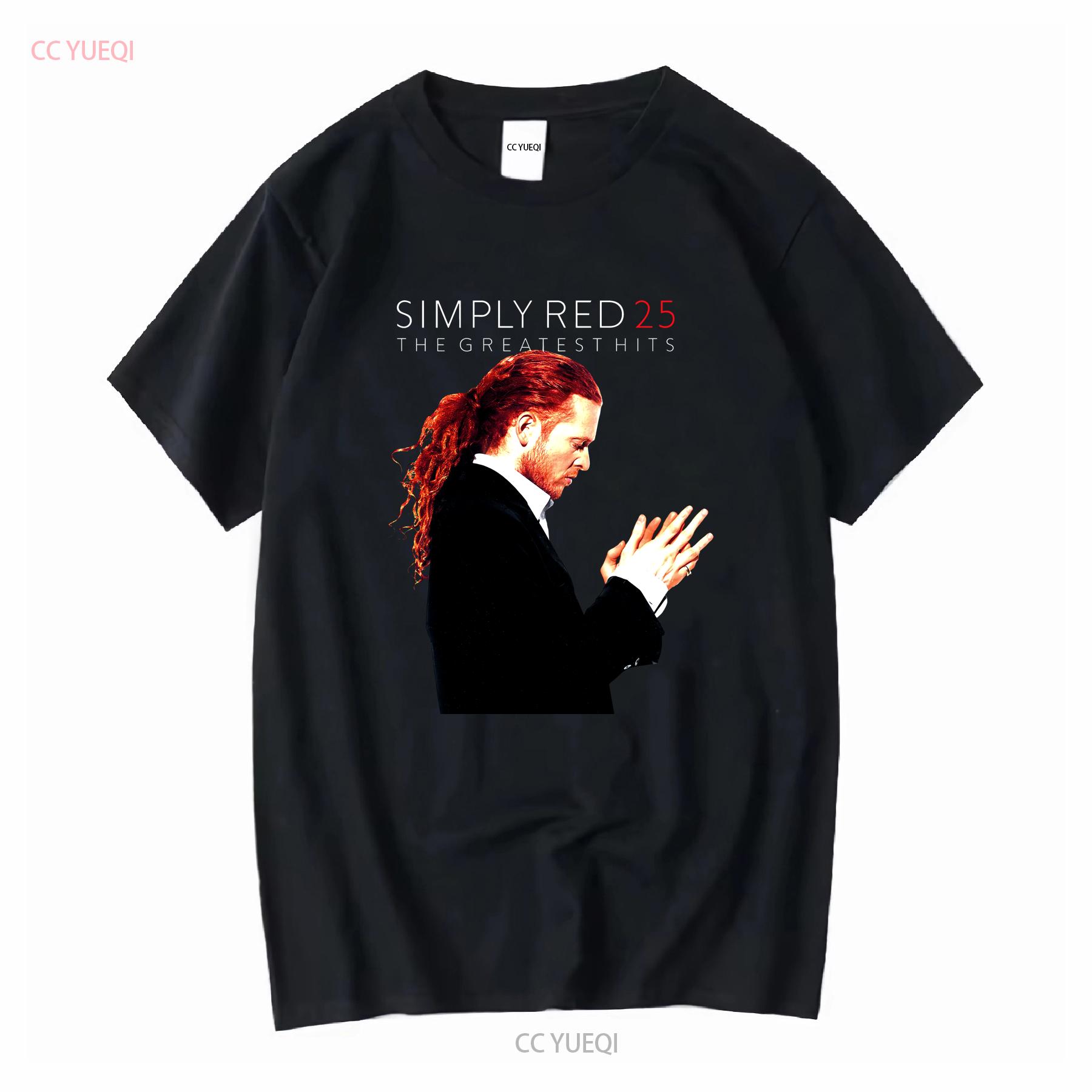 

Simply Red T Shirt World Tour 2009 Greatest Hits Date s On Back Size M vintage Washed Versatile Breathable Slightly Unisex 4XL