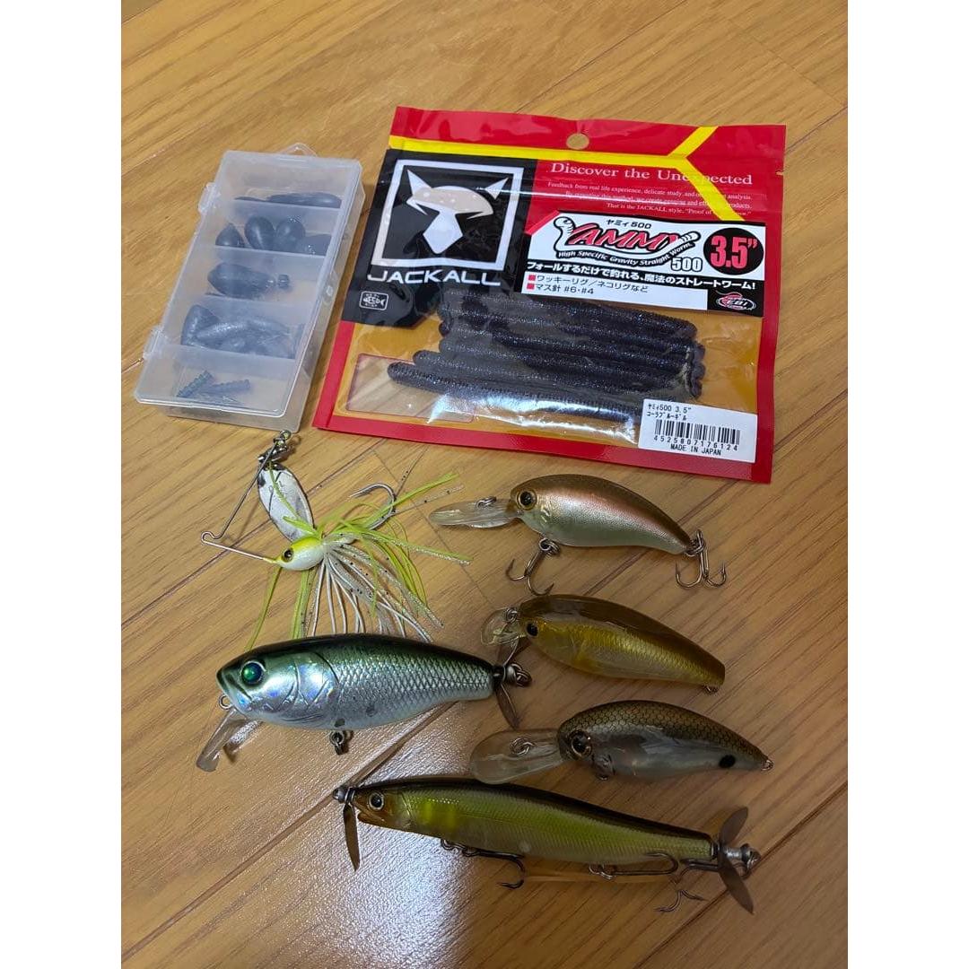 Used bass fishing lures