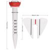 4 Pcs 33-55mm Adjustable-height Golf Tee Training Accessories