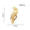 Colorful Bird Parrot Brooch Pin Polished Metal Lapel Badge Unique Decor for Coat Backpack Gift for Kids Bird Enthusiasts