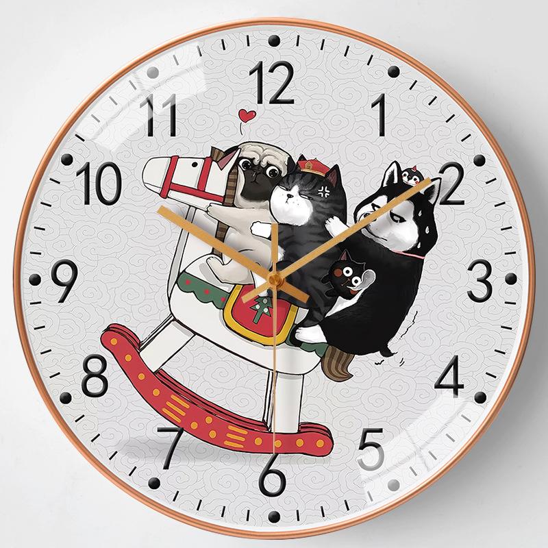 8-inch 20cm Clock Wall Clock Living Room Home Modern Simple Fashion Creative Decoration Silent Clock Watch