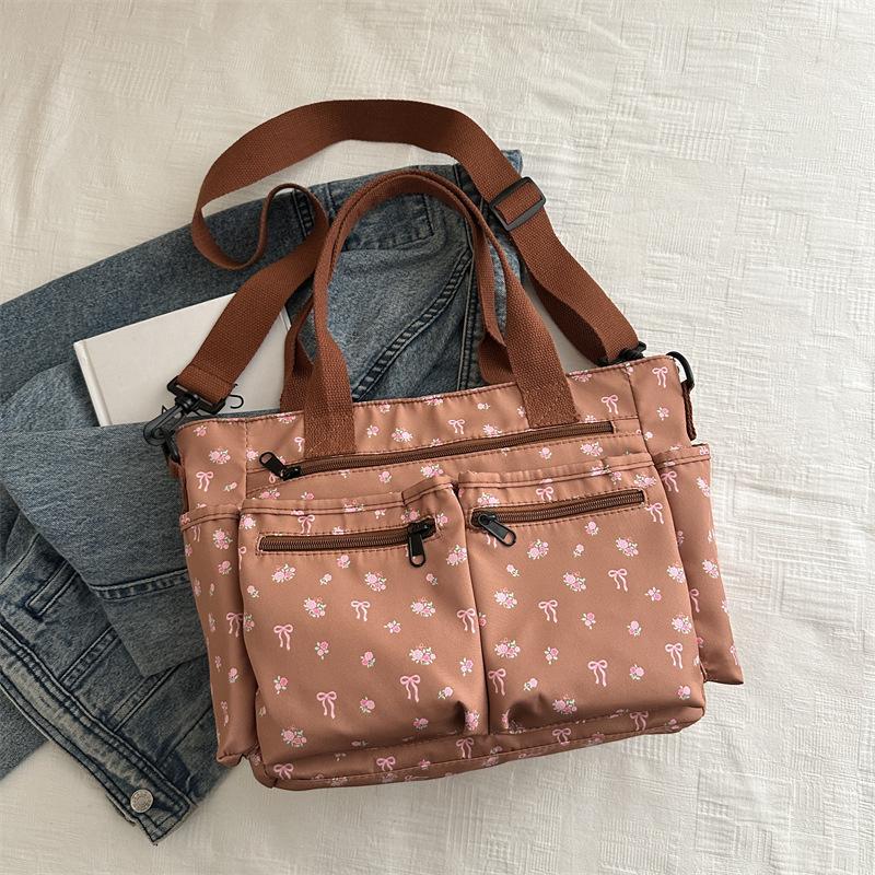 Printed Large Capacity Casual Commute Tote Shoulder Bag