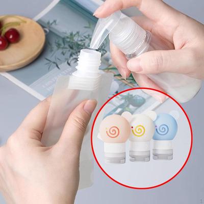 3Pcs Travel Bottles for Toiletries Empty Silicone Bottle Reusable, Leakproof Refillable Hand Soap