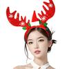 Kids Headband for Christmas Celebrations Flashing Modes Cute and Unique Deer Horn Designs Reindeer Antlers Hair Band Red