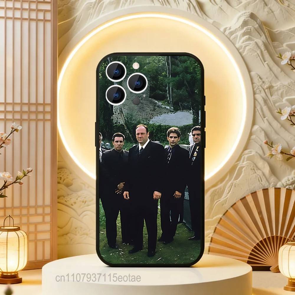 TV The S-Sopranos Tony Phone Case For iPhone 17,16,15,14,13,12,11,Pro,Max,Plus,E,Air,Mini Protective Black Cover
