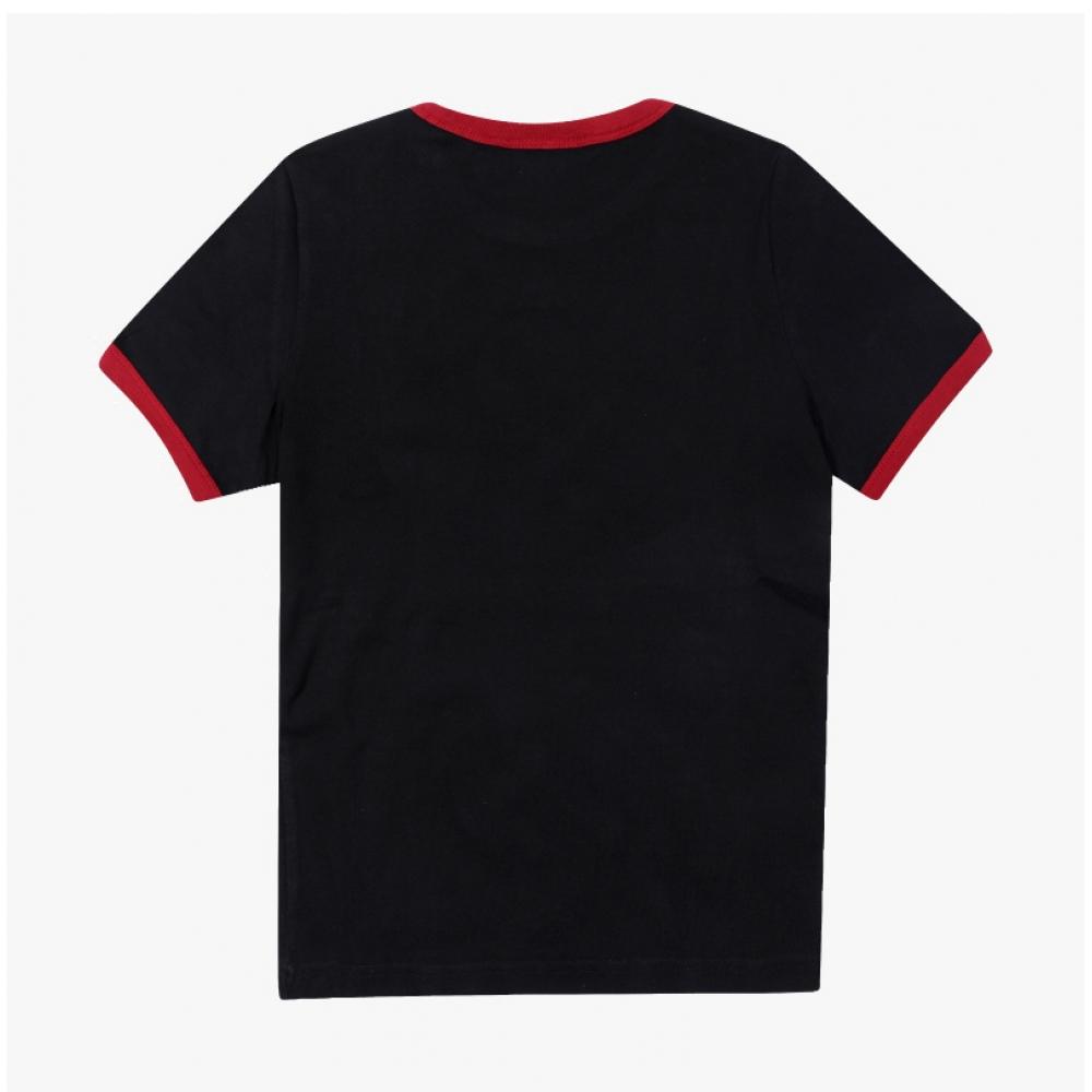 Courage 125jtS017 JS0203 B087 Logo ContraSt Women S Short Sleeve Tee