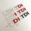 EPYFH1 3D Metal Logo TDI Emblem Car Front Grill Badge Rear Trunk Sticker For VW Golf 4 6 7 MK6 Polo Jetta Passat Accessories