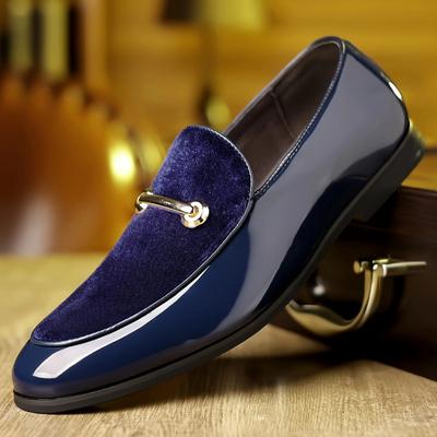 Luxusní Značka Designérské Nové Pánské Nazouvací Semišová Kůže Smíšené Ploché Boty Mokasíny Svatba Ples Homecoming Mokasíny Zapatos Hombre
