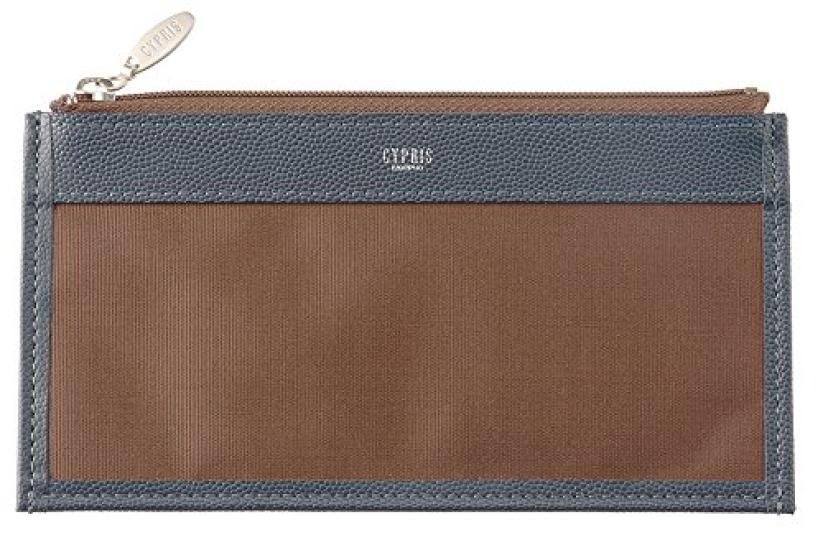 Cypris Perlanera Utility Clutch Leather Second Day Birthday Boyfriend Navy x 8449 Case, Zip-Around Bag, Bag, Men's Gift, Father's Gift, Gift, Gift,