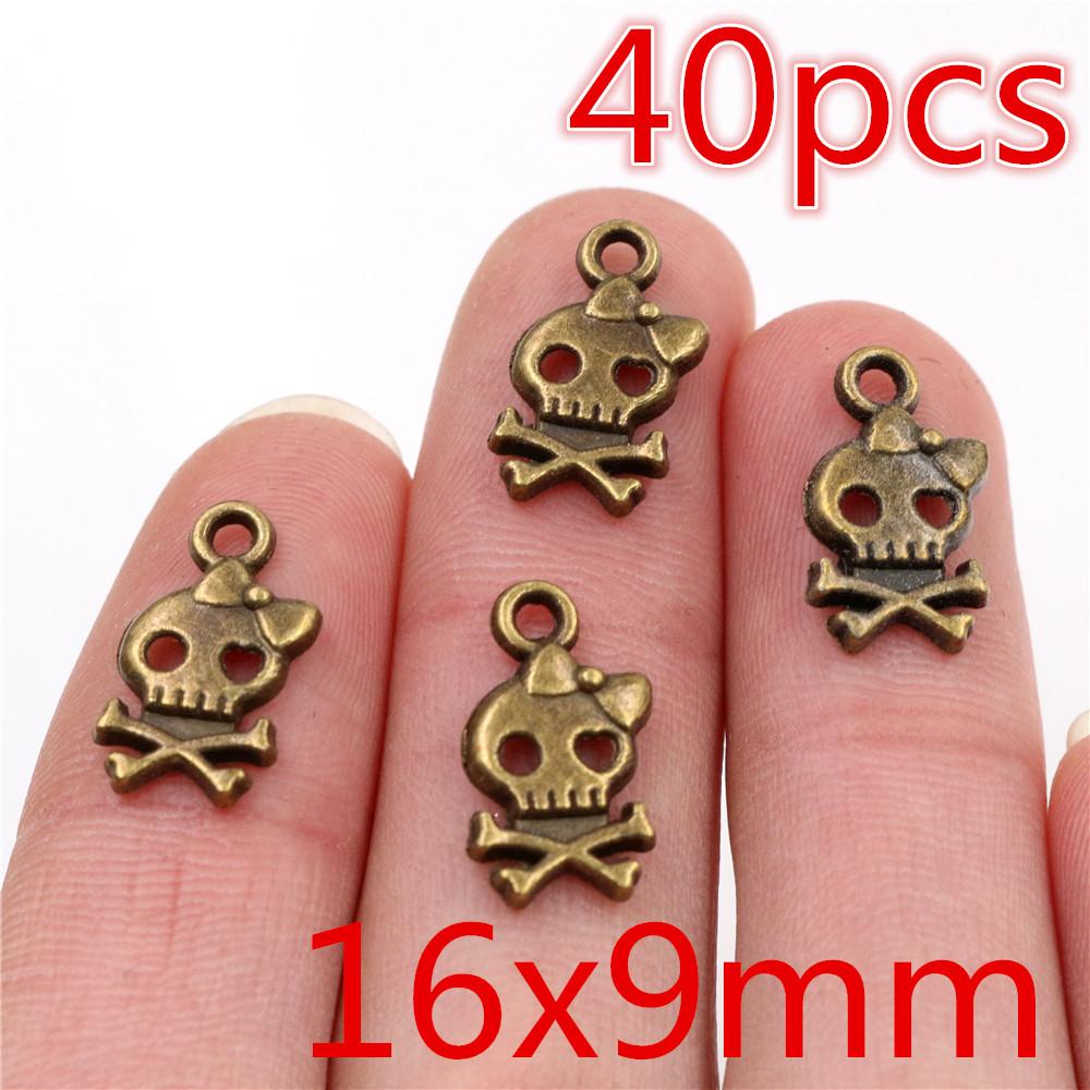 Fashion Bronze Charms Heart Star Leaf Arrow Cute DIY Jewelry Making Pendant Fidings for Necklace Bracelet Accessories 