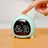 Cartoon Cute Dinosaur Clock Suitable For Children's Silent Learning Large Digital LED Charging Small Alarm Clock Birthday