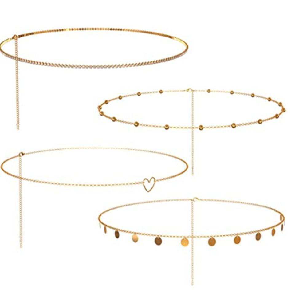 European & American Sexy Thin Chain Body Jewelry - Fashion Bikini Beach Waist Chain for Women