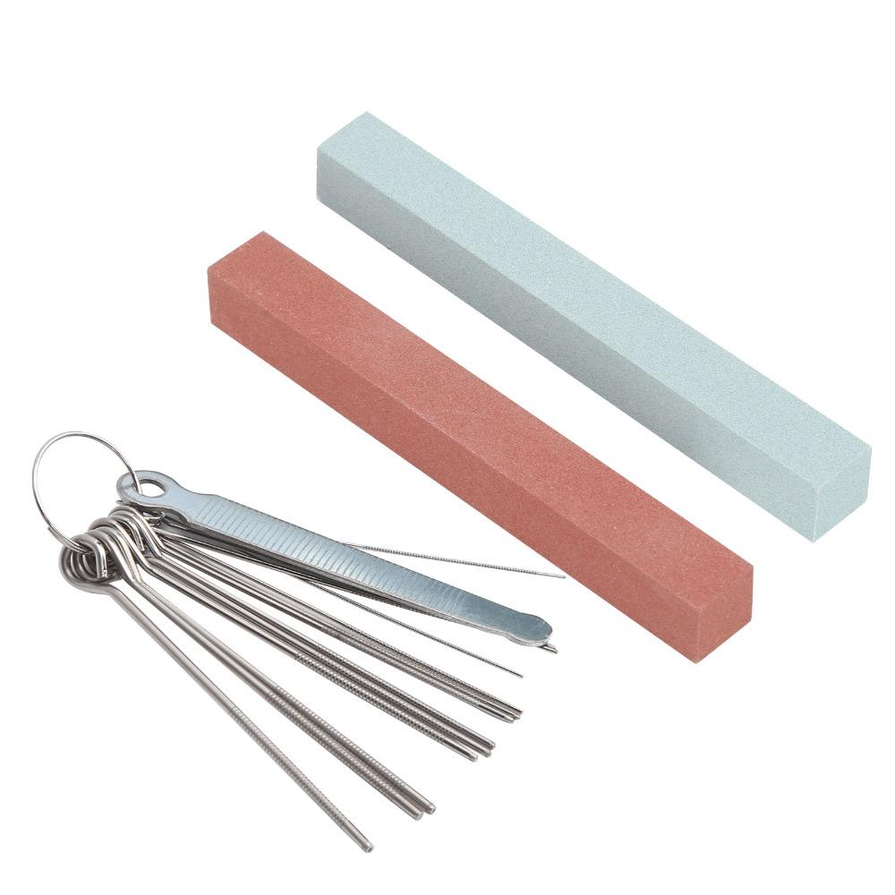 Stainless Steel+Sharpening Stone Guitar Maintenance Kit Multi-color Fret Polishing Tool For Guitar